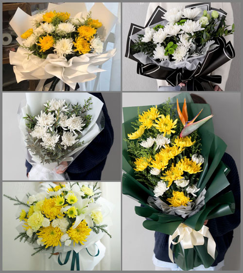 广东梅州市五华县转水镇新华村白事花束代送